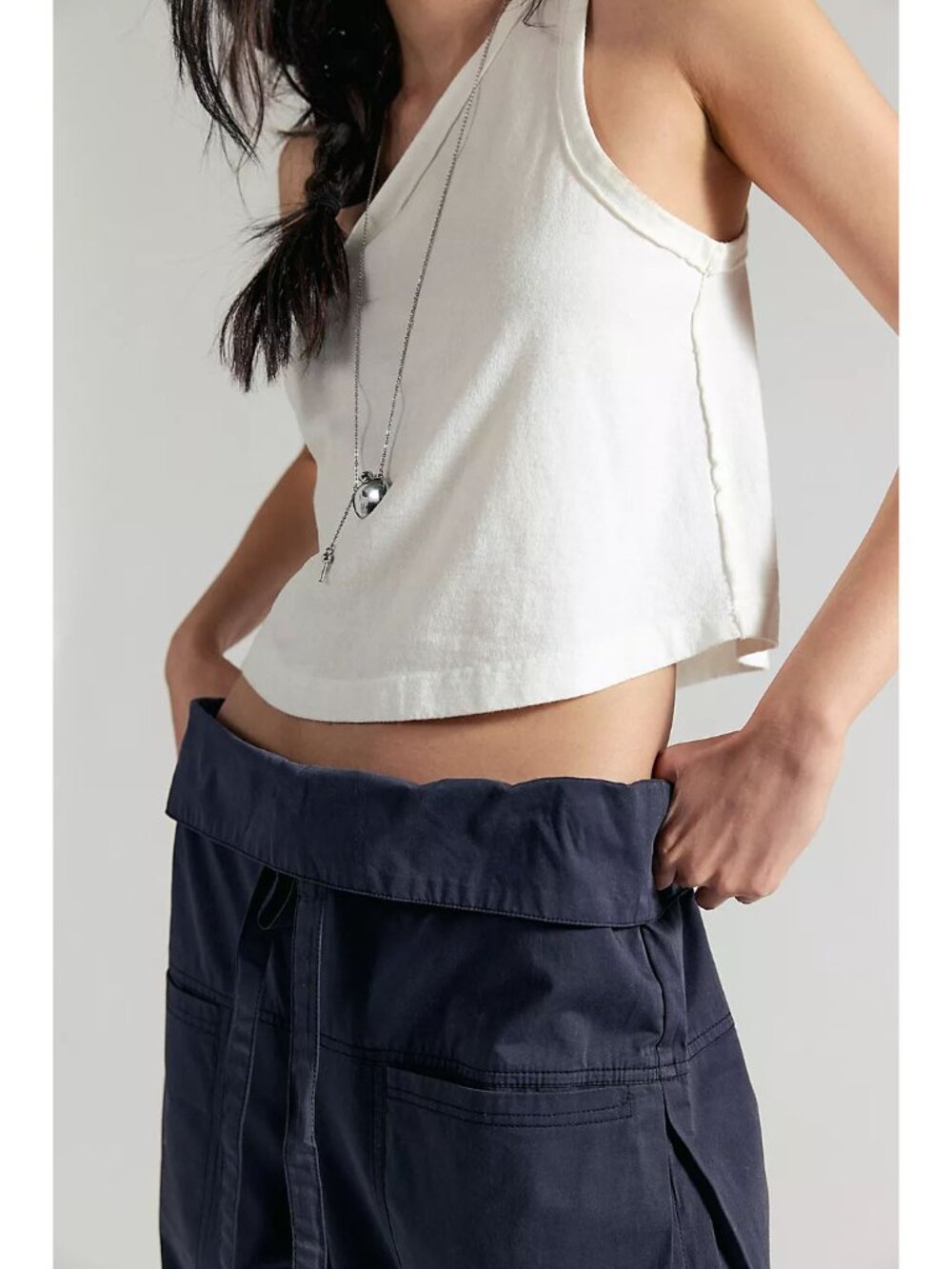FREE PEOPLE Fisherman Pants / Washed Black - Picture 4 of 11